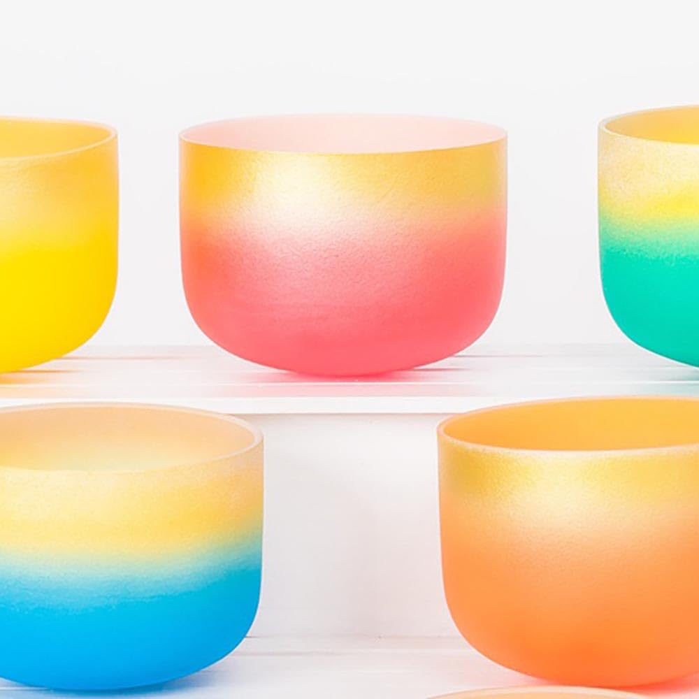 Amazon.co.jp: 8インチ 7色 クリスタル シンギングボウル | 瞑想、ヨガ
