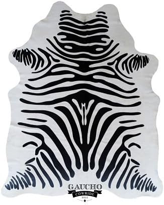 Zebra Cowhide Rug