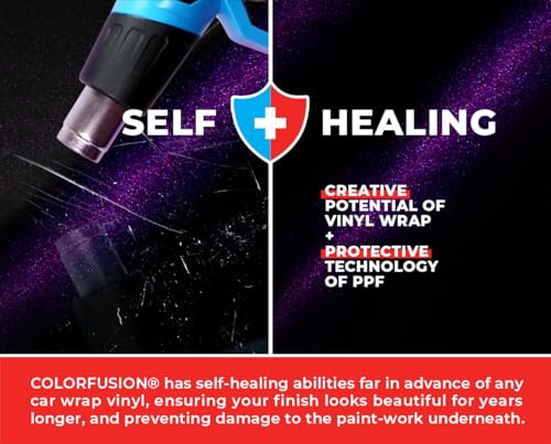 ColorFusion PPF by VViViD, Gloss Cosmic Purple Dry Apply PPF Vinyl Car Wrap Roll 1ft x 5ft - Image 6