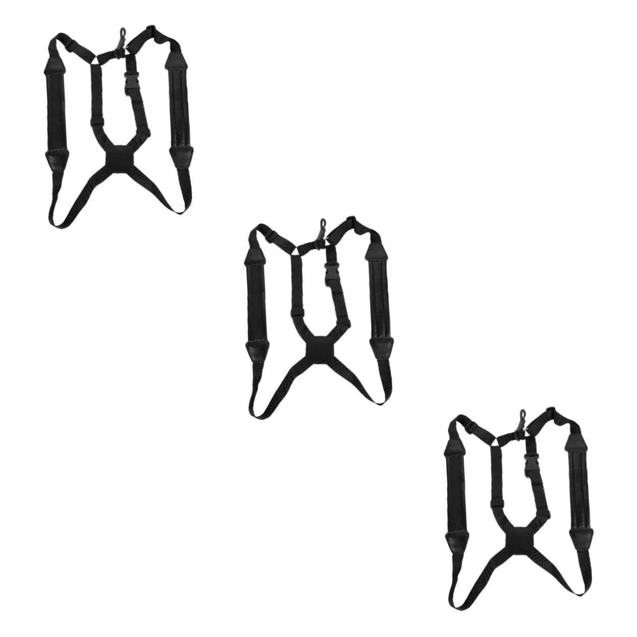 ibasenice 3pezzi Cintura Per Saxofono Doppia Spalla Nero Accessorio Confortevole Per La Pressione Al Collo Design Ergonomico Per Musicisti