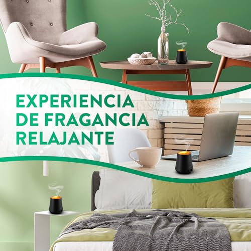 Miniatura 4 de Air Wick Essential Mist - Recambio de Ambientador Difusor de Aceites Esenciales con Aroma a Flor de Cerezo & Frambuesa, 3 x 20ml