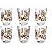 Produktbild Leonardo Napoli Latte Macchiato-Tassen 6er Set, spülmaschinengeeignete Kaffee-Becher mit Motiv, Glas-Tasse mit Henkel, mikrowellenfest, 380 ml 024236