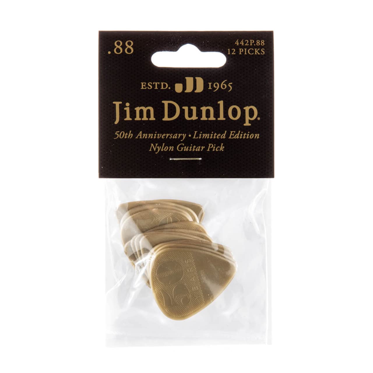 Amazon.com: Dunlop 442P.73 50th Anniversary Gold Nylon Pick, .73mm