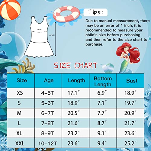 Evbea Girls Swimsuit Tropical Flower Hawaiian One Piece Bathing Suit Cute Princess Quick Dry Swimwear With Ruffle For Kids Teens 4-10T With Silicone Swim Cap #TOP5