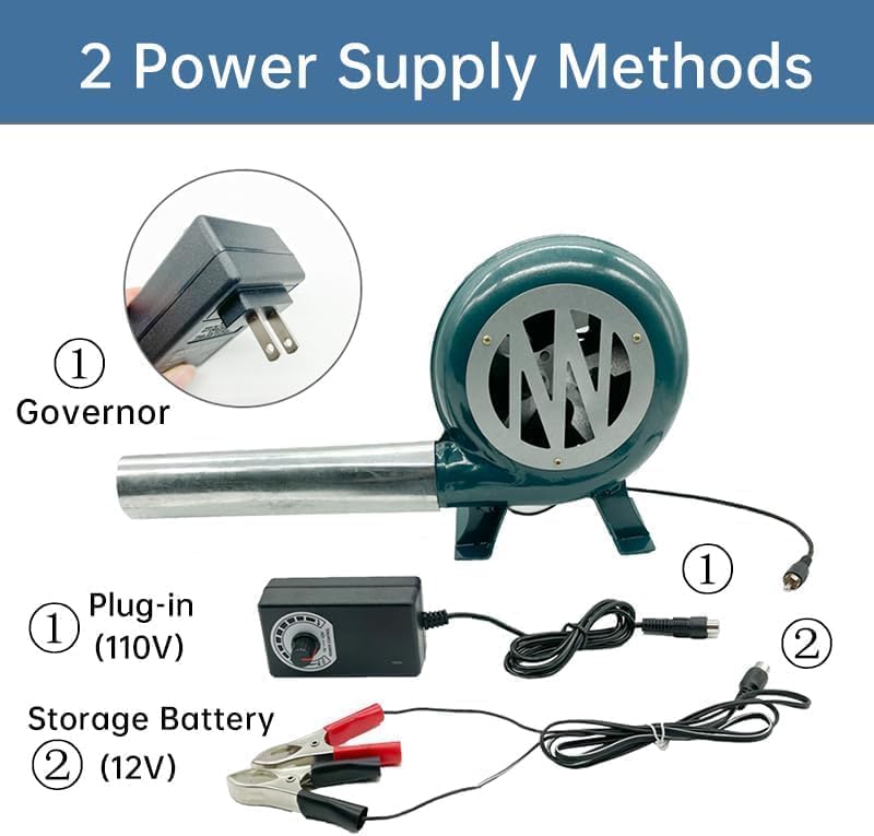 Soplador Dual para Carbón con Control de Velocidad miniatura 4