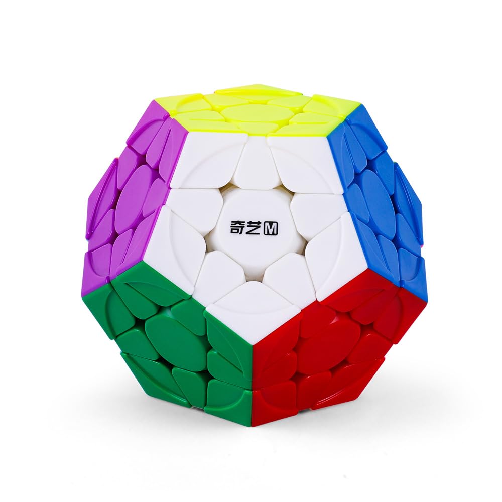 LiangCuber QY Toys QiHeng V2 M Magnetic Megamin Cube 3x3-2024 Magnetic Version, Stickerless Pentagonal Dodecahedron Design, High-Speed Performance for Megamin Enthusiasts