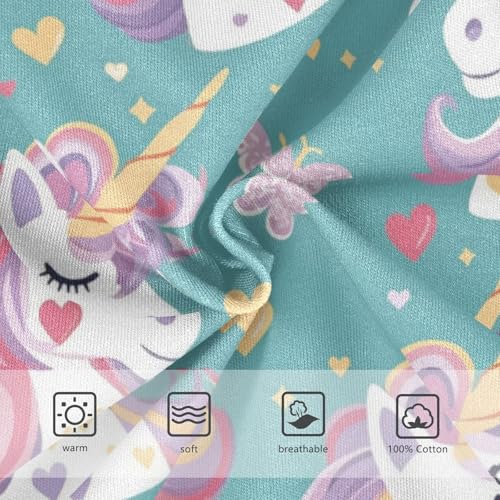 Wusikd Cute Unicorn Face Boys' Underwear Cotton Butterflies Boys Briefs Soft Toddler Underwear 2T3