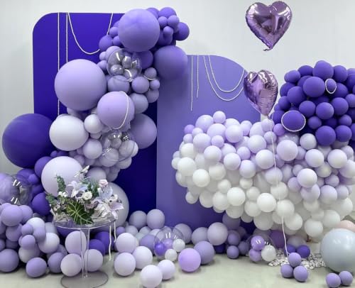 Image of KALOR 18 Inch Purple Large Latex Round Balloons 30-Pack