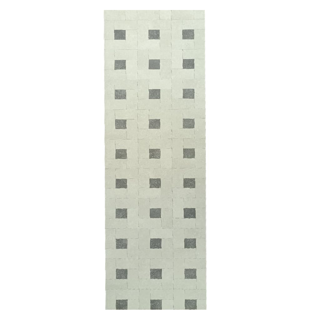 Alfombra de Vinilo: Diseño Geométrico Moderno, Resistente, Antideslizante, Cocinas, Pasillos con Estilo - Venecia 80x220 cm