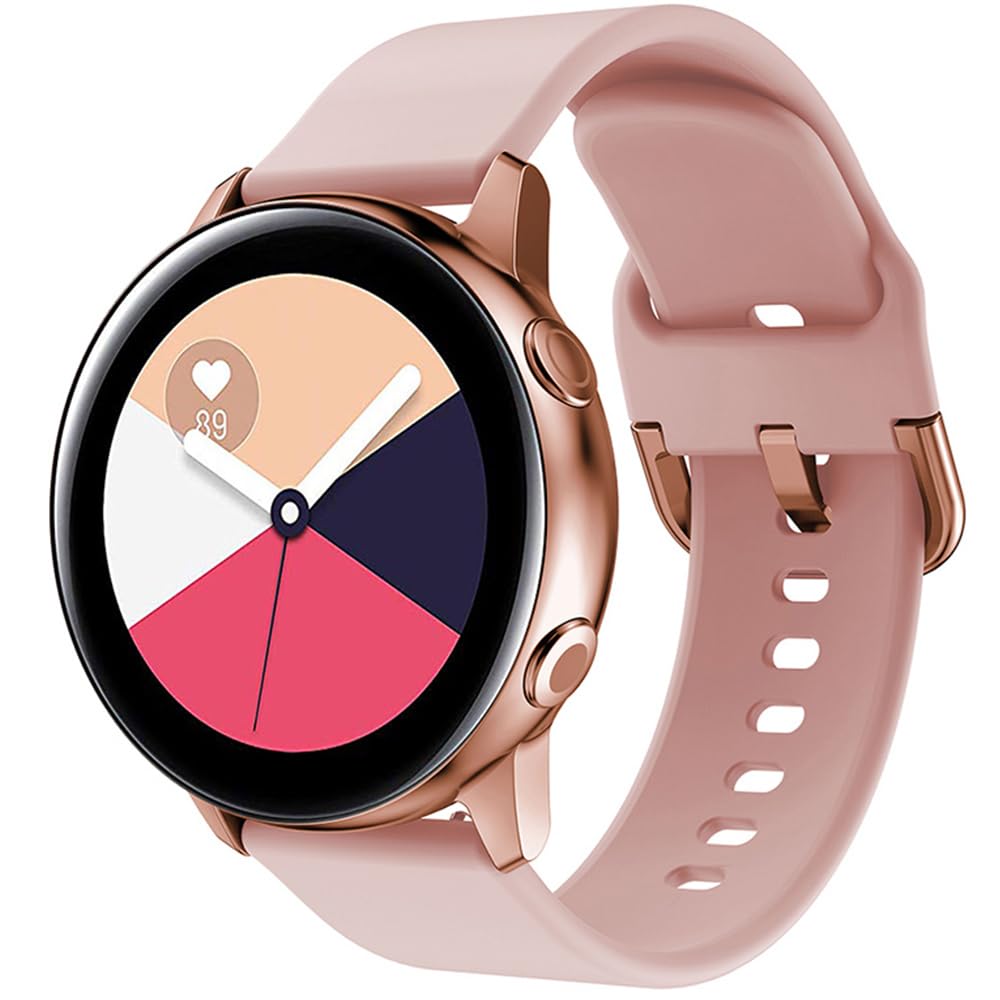 FYISWHO Silicone Strap for Amazfit GTS 4/4 Mini/3/GTS 2/2e/2Mini/GTR Mini/GTR 42mm, 20mm Sport Armband Replacement Bracelet for Amazfit Active 2/Active 3/Bip 3/3 Pro/U/U Pro/S/S Lite