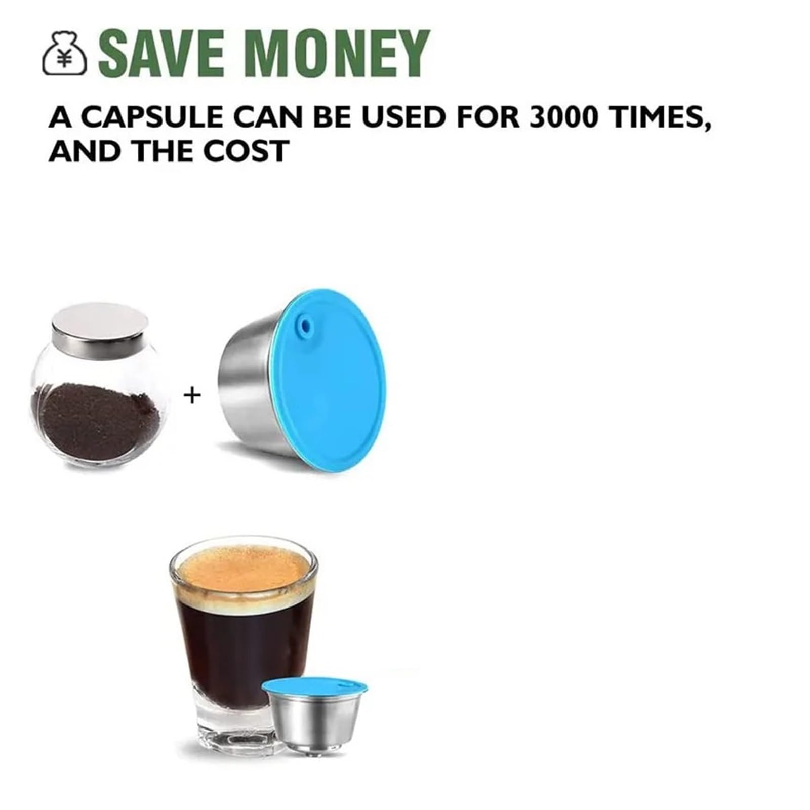 Cápsula De Café Recargable De Acero Inoxidable, Compatible Con Dolce Gusto Y Nescafé.(2set)