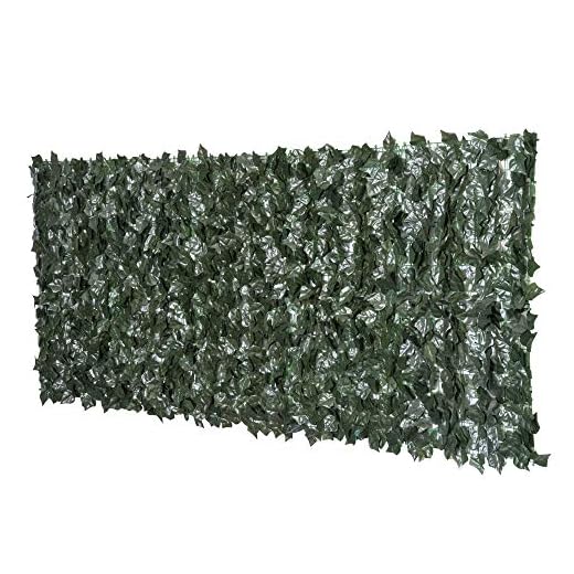 Outsunny Seto Artificial en Rollo 3x1m para Balcón Valla Barandilla Valla de Privacidad Planta Decorativa PE