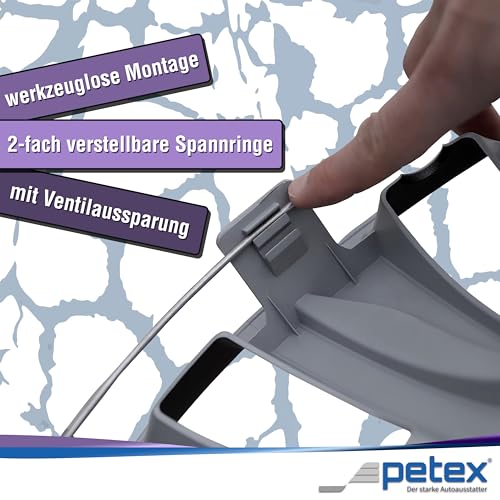 Petex Setz Radzierblenden 35,56 cm (14 Zoll), Voltec Pro in Schwarz/Rot (1350-3528)