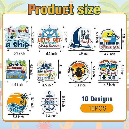 Imanes Decorativos de Crucero Xuhal 10 Pcs miniatura 2