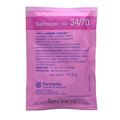 Fermentis 0500140 83-8661-58A1 Saflager W34/70 Dry Lager Yeast thumb #2