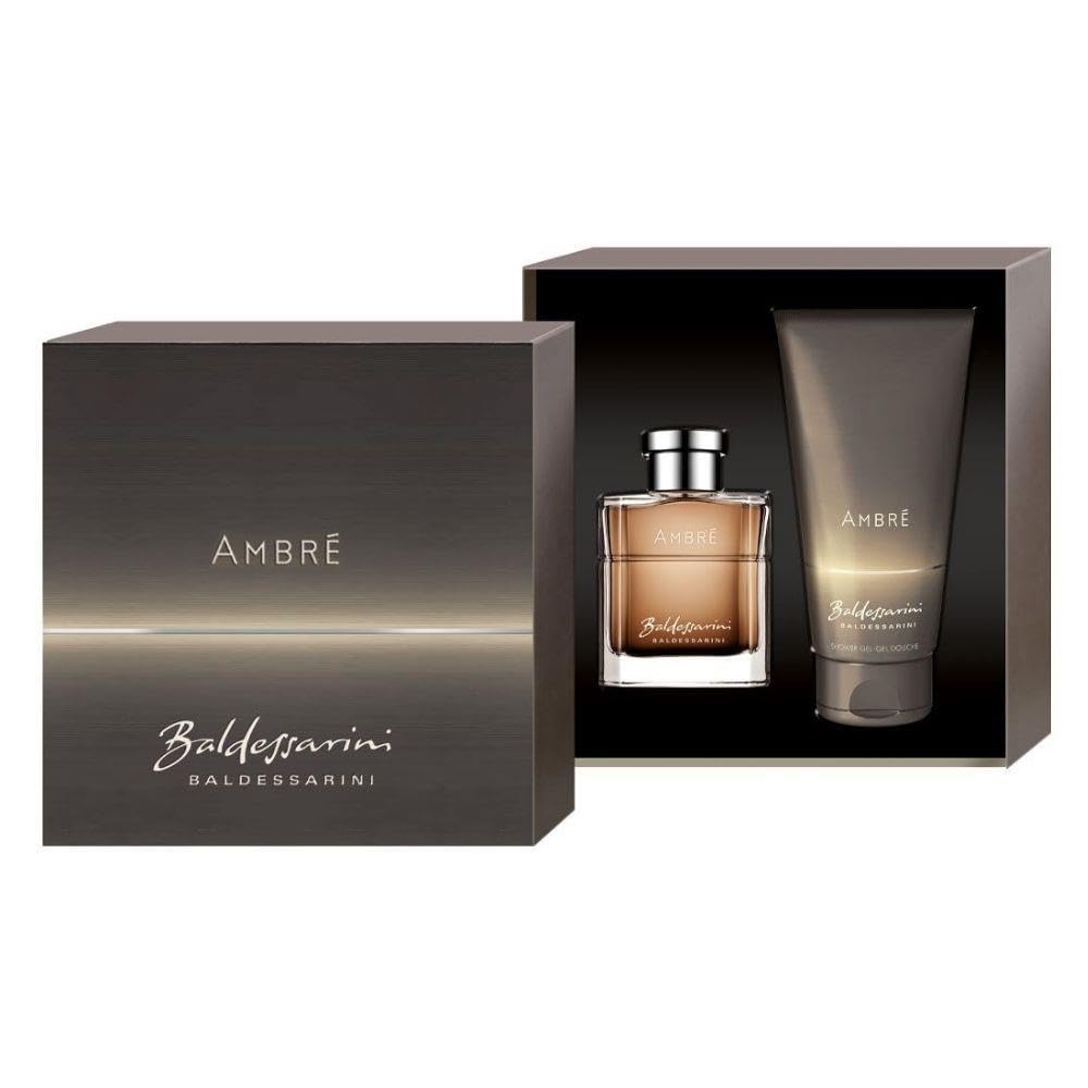 BALDESSARINI AMBRE EAU DE TOILETTE 50 ml + żel DUCHA 200 ml zestaw REGALO