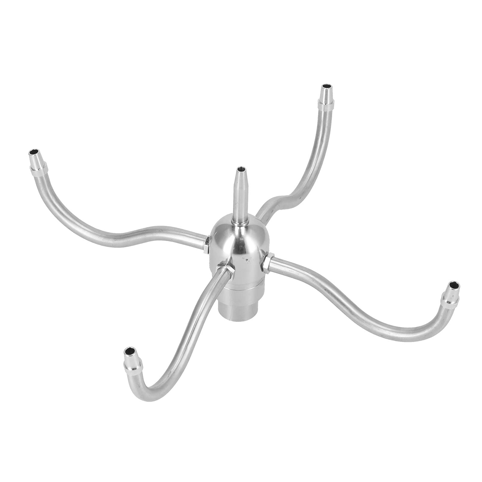 Boquilla de Aspersor Giratoria de Acero Inoxidable de 4 Brazos para Riego de Césped de Jardín, Boquilla de Fuente de Acero Inoxidable 304 para Paisaje Acuático Al Aire Libre, 16,5 X 16,5