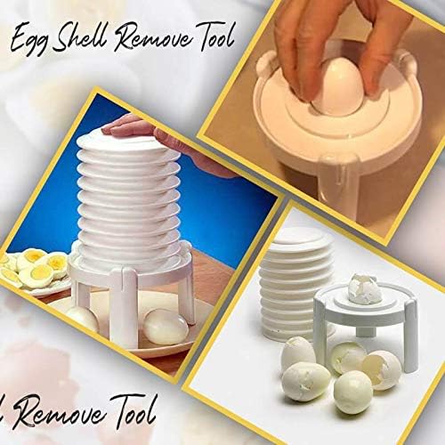 Miniatura 4 de Herramienta de extracción de cáscara de huevo, pelador fácil de cáscaras de huevo, removedor instantáneo de cáscaras de huevo duro, material