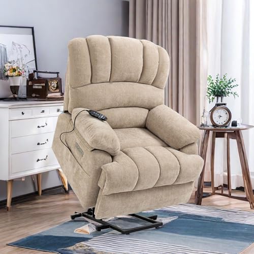 Trustyue Power Lift Chair with Full-Body Massage and Heat,Electric Recliner Chairs for Adults,Remote...