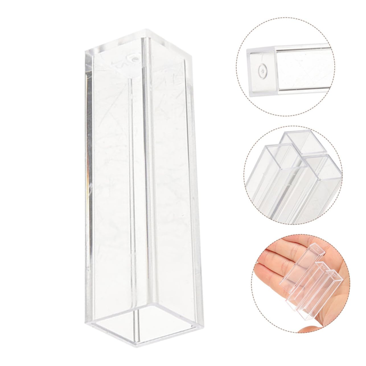 PRETYZOOM 3 Set Cuvetta Di Plastica Cuvette Trasparenti Cuvette in Plastica Trasparente Cuvette Professionali Piccole Cuvette Minicuvette Cuvette Precise Cuvette Di Plastica 8 Pezzi*3