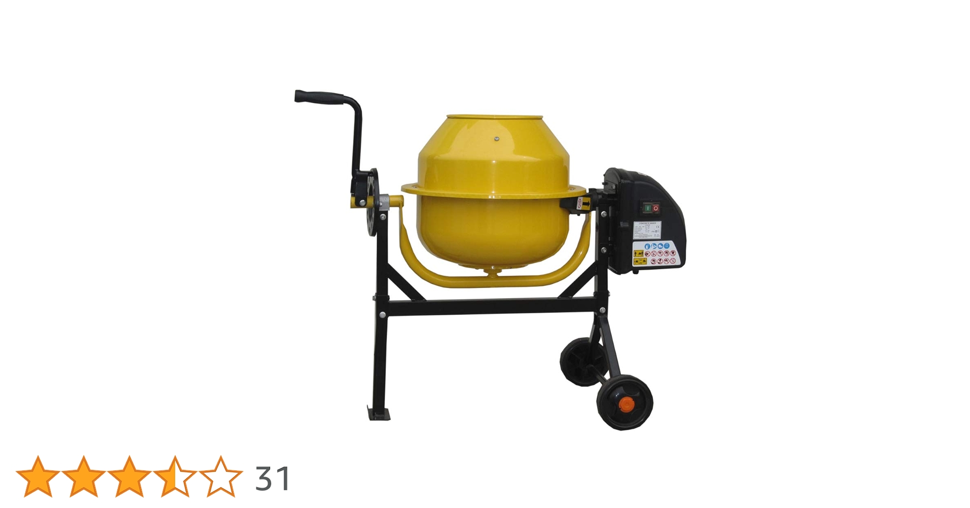 Amazon | 電動コンクリートミキサー80L 100V 50/60Hz