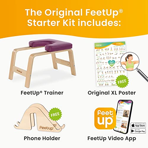FeetUp - Het origineel, inclusief app, yoga-stoel, hoofdstandkruk, fitness ontspanning, made in Europe Worldwide - Image 5
