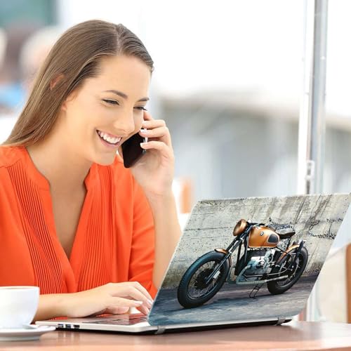 Image of Galaxsia Bike Full Body Vinyl Laptop Skin /Sticker /Cover Upto 15.6 Inches Laptops Laminated-Removable-HD Quality Compatible for Hp-Dell-Sony-Lenovo-Asus etc.(15x10 Inches)