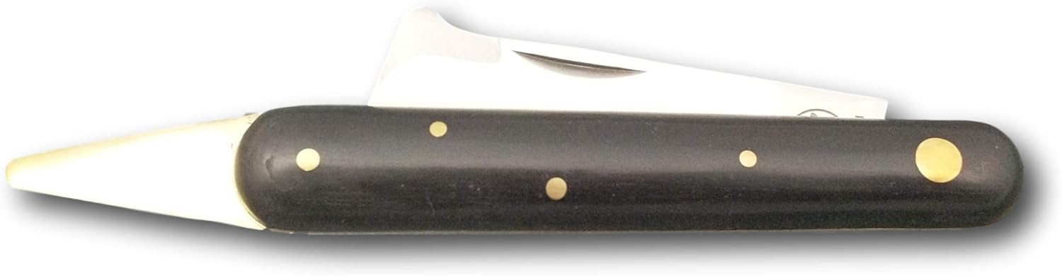 DUE BUOI 202P SP OT Professional Agriculture Pruning Grafting Knife for Budding Trimming Bark Lifter Böhler K720 Carbon Steel Blade (Professional Knife NOT an EDC Pocket Knife)