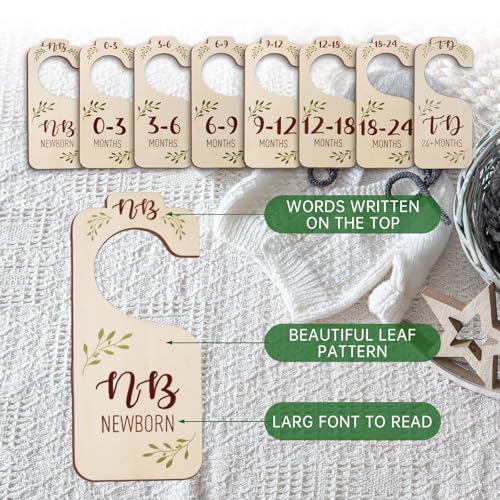 Save 50% on Baby Closet Dividers - Set of 8 Wooden Organizers - Image 2