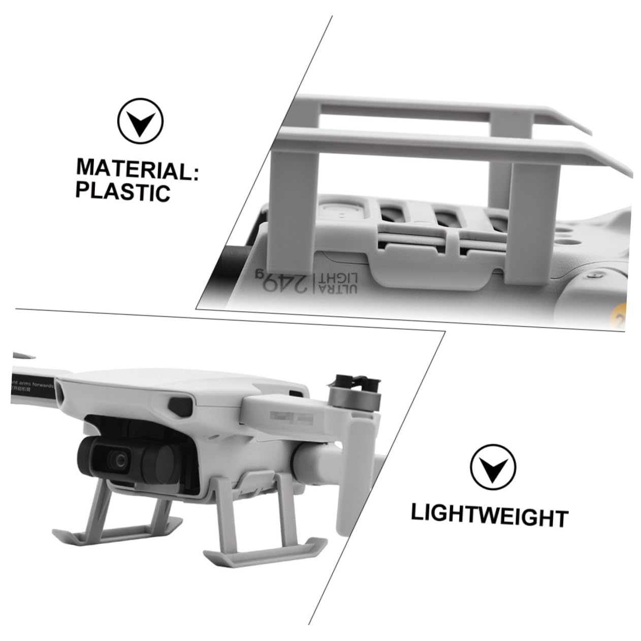 ORFOFE Anillo De Protección De Cuchilla Ligero y Compacto Accesorio para Drones Mini 2 Protección De Hélice