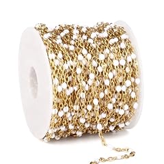 Gold White Beads