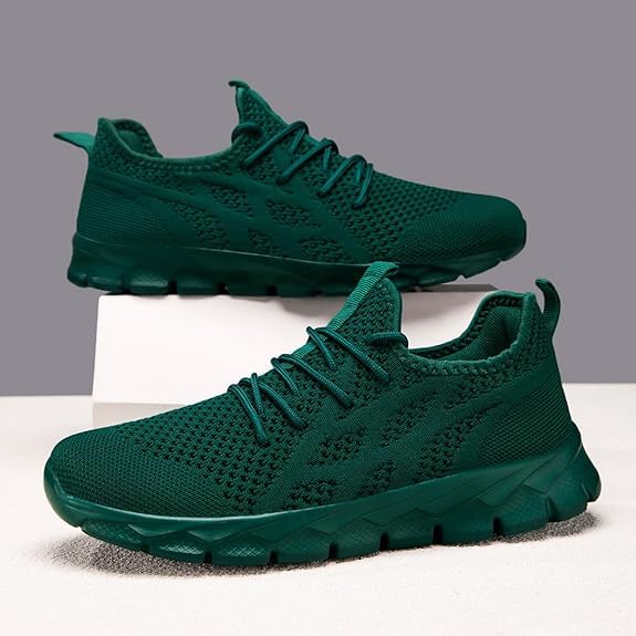 Image of Mens Slip On Walking Shoes Non Slip Running Shoes Lightweight Breathable Tennis Sneakers Fashion Casual Gym Trainers