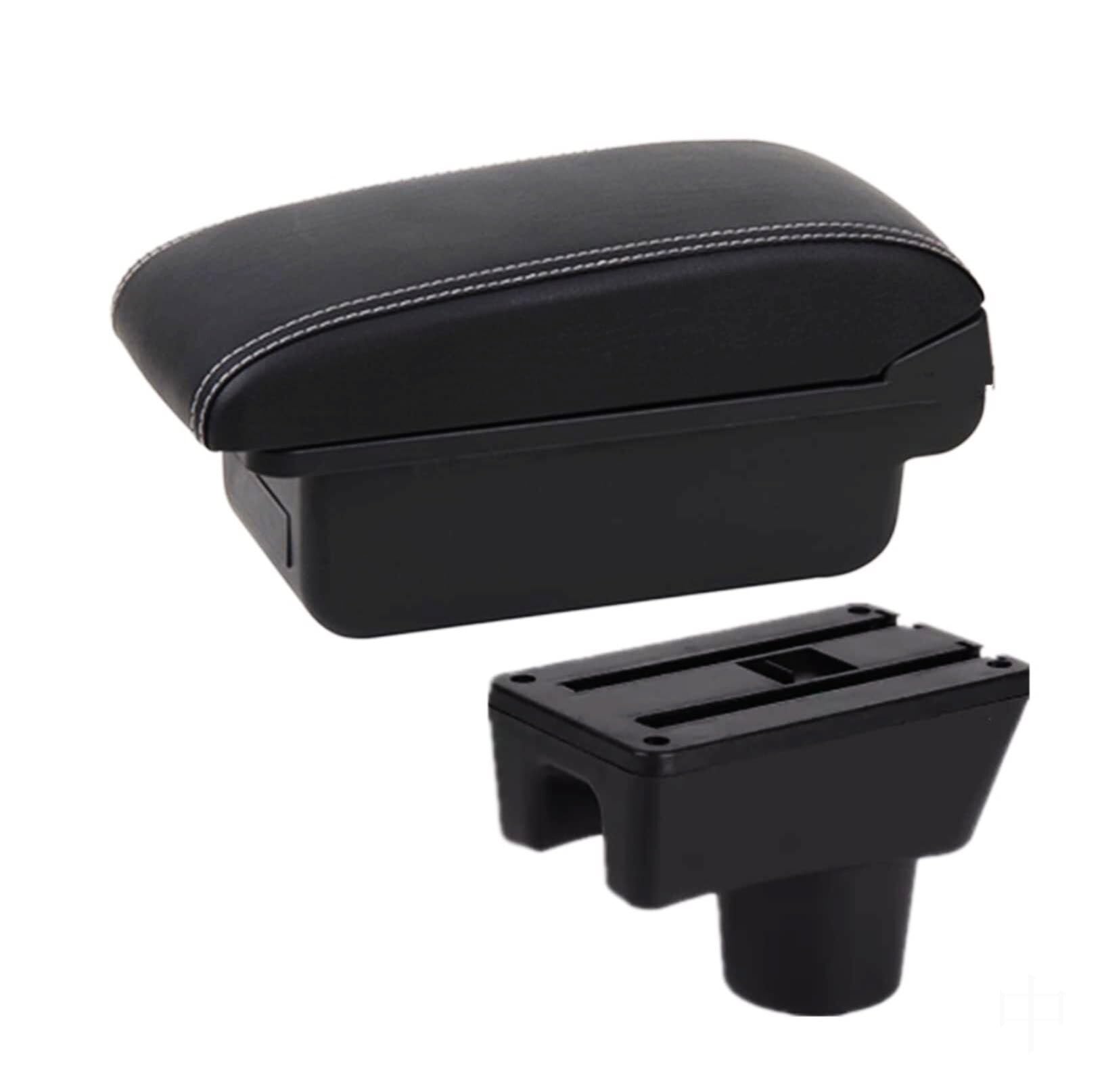 GTDTKGANAK Storage Box For Mitsubishi For Mirage 2012-2023 Center Console Armrest Storage For Box with USB Charging Retrofit(A3 No Usb)