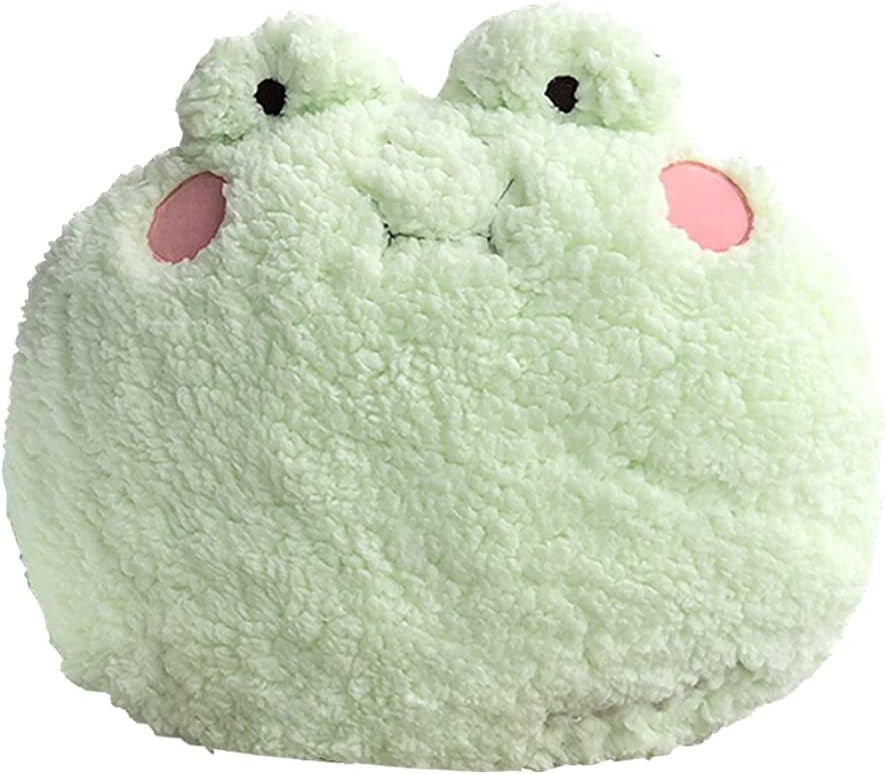DXDE4U Frog Plush Pillow, Large Frog Stuffed Animal (15 * 14 inch), Frog Plush Toy Throw Pillow, Home Decoration Birthday Christmas Travel Gift for Kids Adults Girls Boys
