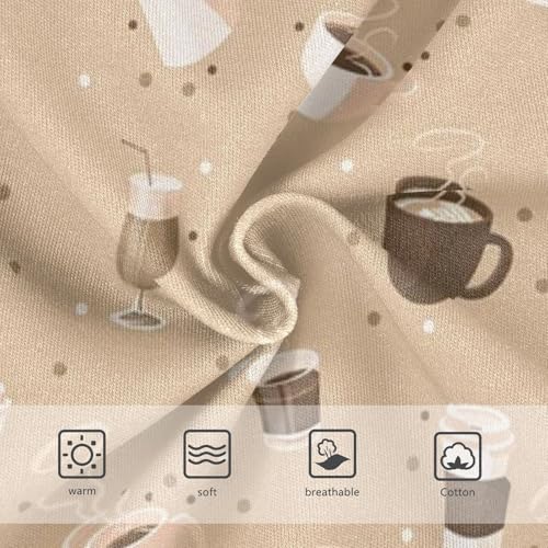 Girls' Underpants Kids Cotton Underwear Panties Briefs For Girl Age 2-8 Years Coffee Drinks Cups3