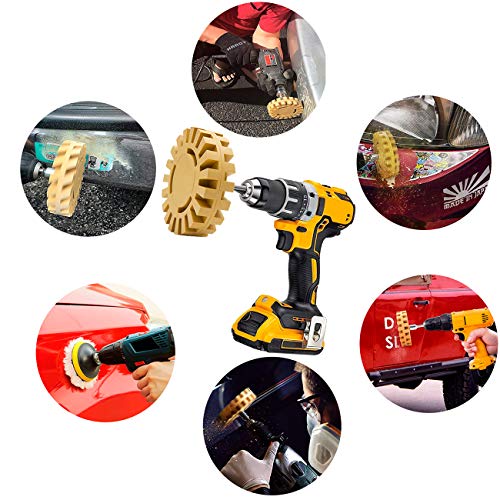 image for Eraser Wheel, VONDERSO Decal Remover, Adhesive Remover, 13PC Rubber Pi