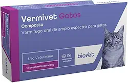 Biovet VERMIVET GATOS 300 MG 04 COMP, Multicolor