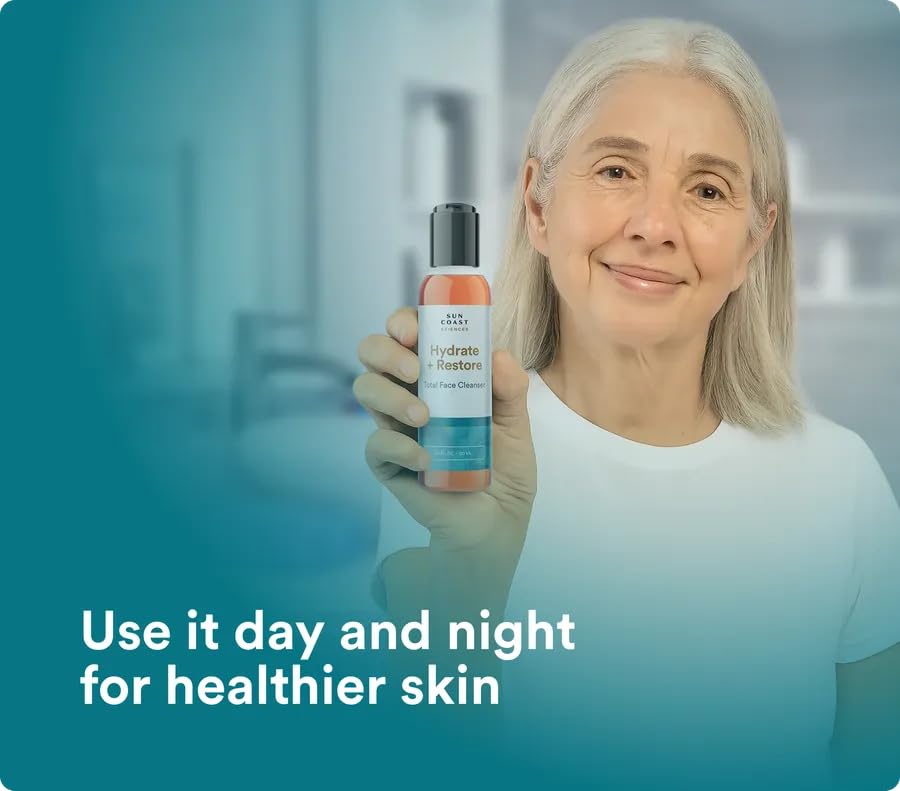 SUN COAST SCIENCES - Hydrate + Restore Total Face Cleanser, Vitamina B, Hydrating Facial Cleanser With Niacinamide for All Skin Types - 4 fl oz - Image 6