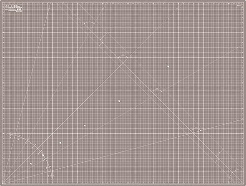 Image of Elan Cutting Mat A0 Black & Taupe, Extra Large Self Healing Cutting Mat 36 x 48 Inch, 5-Ply Craft Board Black, Hobby Board for Crafts 36x48 Inch