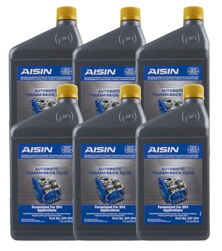 Aisin Set of 6 Auto Trans Fluids ATFSP4 for Hyundai Accent Elantra Kia Forte