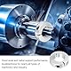 yotutun Geteilte Stellringe, 6 Stück Stellringe 20mm, Stellring 20mm Achse, Aluminiumlegierung Tiefenanschlagringe, Klemm Wellenmanschette Achskappen, Achskappen Schubkarrenrad für Sackkarren