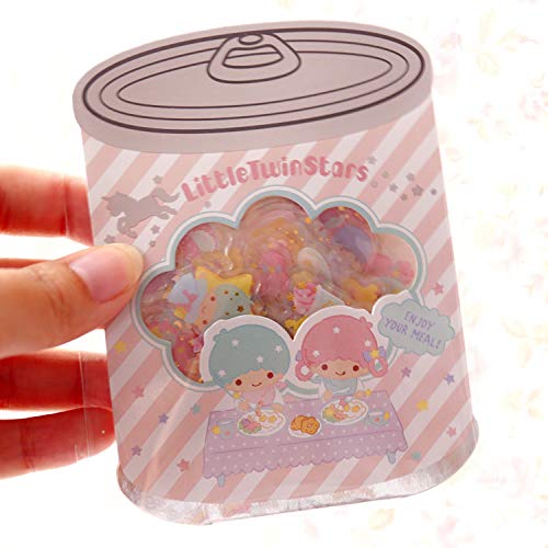 BLOUR Cute Cartoon Seal Flake Little Twin Stars Pochacco Dog Pegatinas de plástico para niños Juguetes 25pcs / Pack