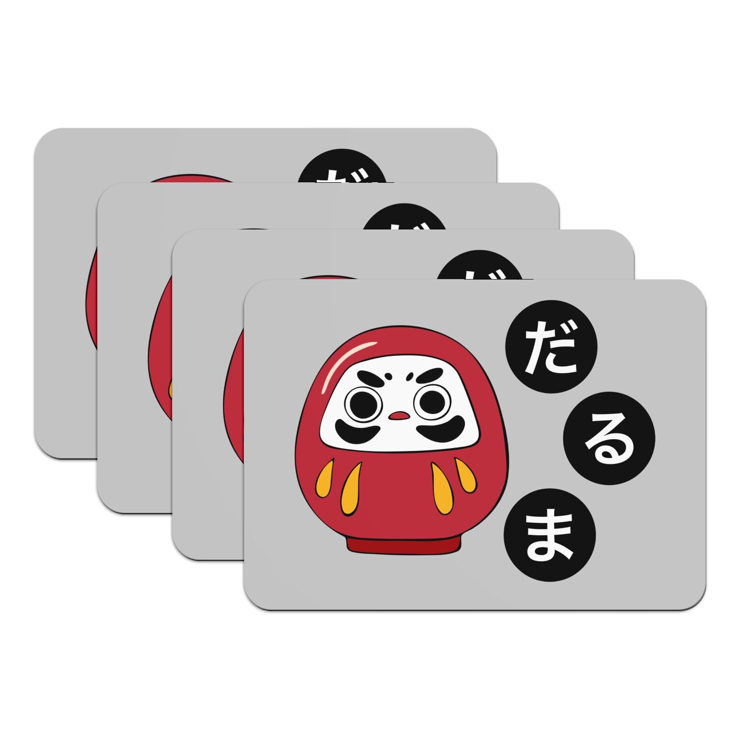 Sets de table Daruma porte-bonheur pour vos repas asiatiques en famille
