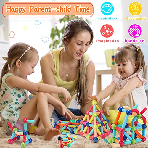 Mkbobean Magnetic Balls And Rods Set, Diy Magnetic Sticks And Balls Building Set, 3D Magnet Learning Education Stem Toys, Toddler Kids Montessori Toys For 3+ Year Old Boys Girls Gifts (38Pcs) #TOP5