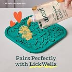 WOOF FlipMat Mini- Easy-to-Clean Lick Mat for Small Dogs & Travel - Slow Feeder Mat with Double-Sided-Non-Slip Design - BPA-Free Silicone - Lick Mat - Interactive Dog Toys - Lavender - Image 6