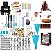 Kit per Decorare Torte, Decorazione Torta Set, Utensili da Pasticceria Professionali, Beccucci, Sacchetti in Silicone, Spatole, Cucchiai per Misurare, per Fai da Te e Decorazione di Torte (443 Pezzi)