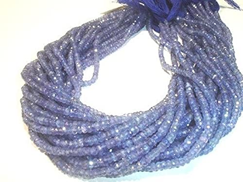 Tanzanite AAA perles rondelles véritable résout le manque d'éclat de vos bijoux artisanaux