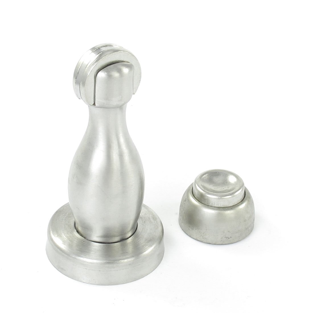Nvsfzgiyg Silver Door Wedge, Stopper, Protector, Buffer,Doorstop,Stainless Steel 30M_m Dia Strike Base Holder Magnetic