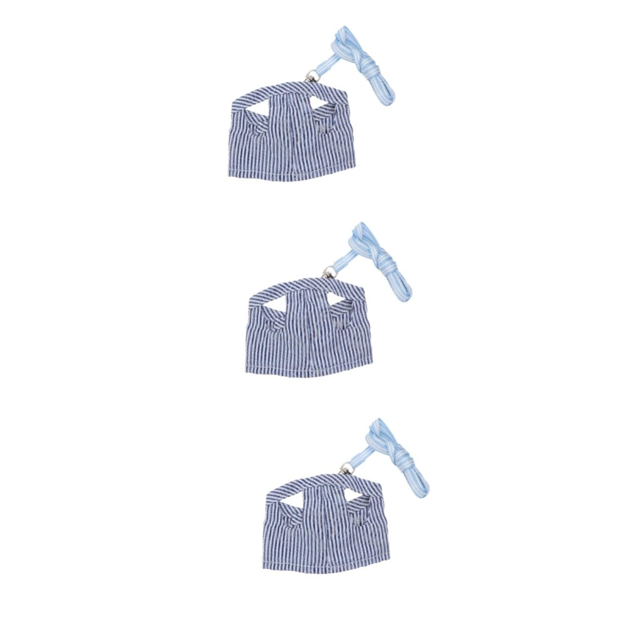 minkissy 3stücke Tiergeschirr Mit Leine Für Meerschweinchen Und Kaninchen Verstellbare Baumwoll-Weste Outdoor-Bekleidung Für Chinchillas Ratten Eichhörnchen Und Frettchen s Blau