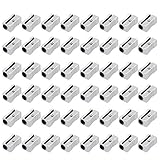 You&Lemon 48 Stück Metall Bleistiftspitzer, Aluminiumlegierung Einzelloch Spitzer, Manueller Anspitzer, Handspitzer für Büro Schule